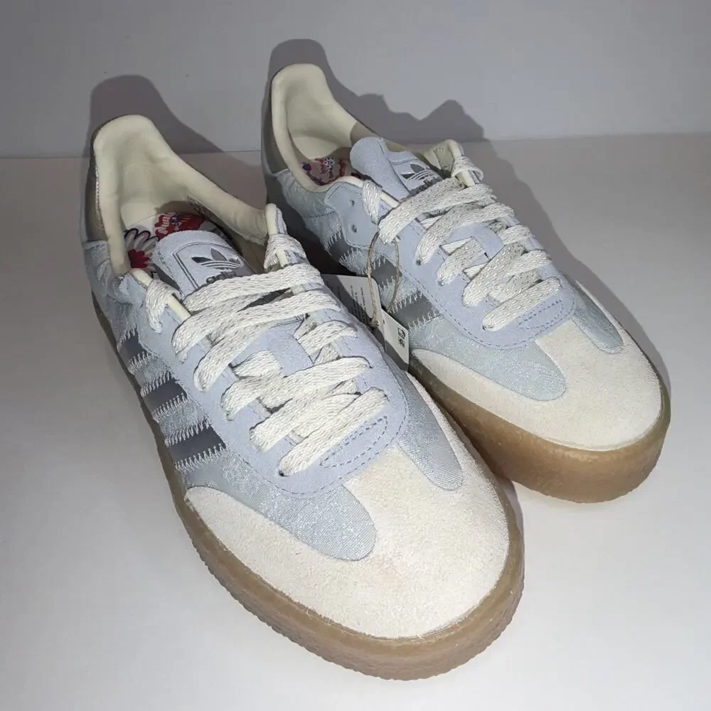 Adidas Sambae Liberty London Women's Low Top Lace-Up Canvas Sneakers IH1967 - Picture 5 of 8